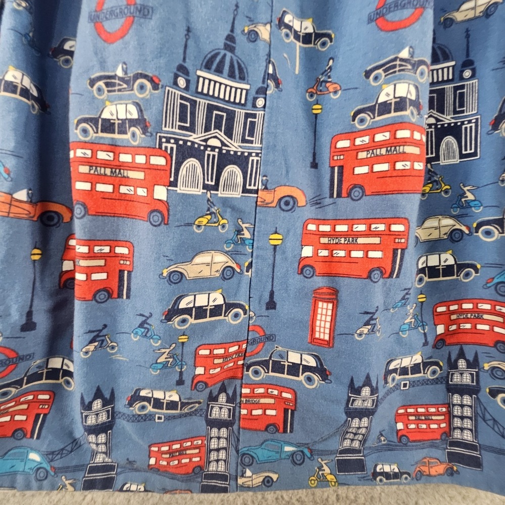 Vtg Grace Karin Skirt Womens M AOP Y2K 90s‎ England Pleated Career Preppy Artsy - Picture 3 of 11